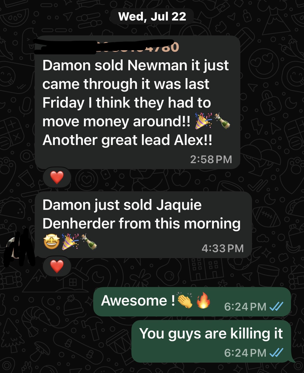 Client result screenshot