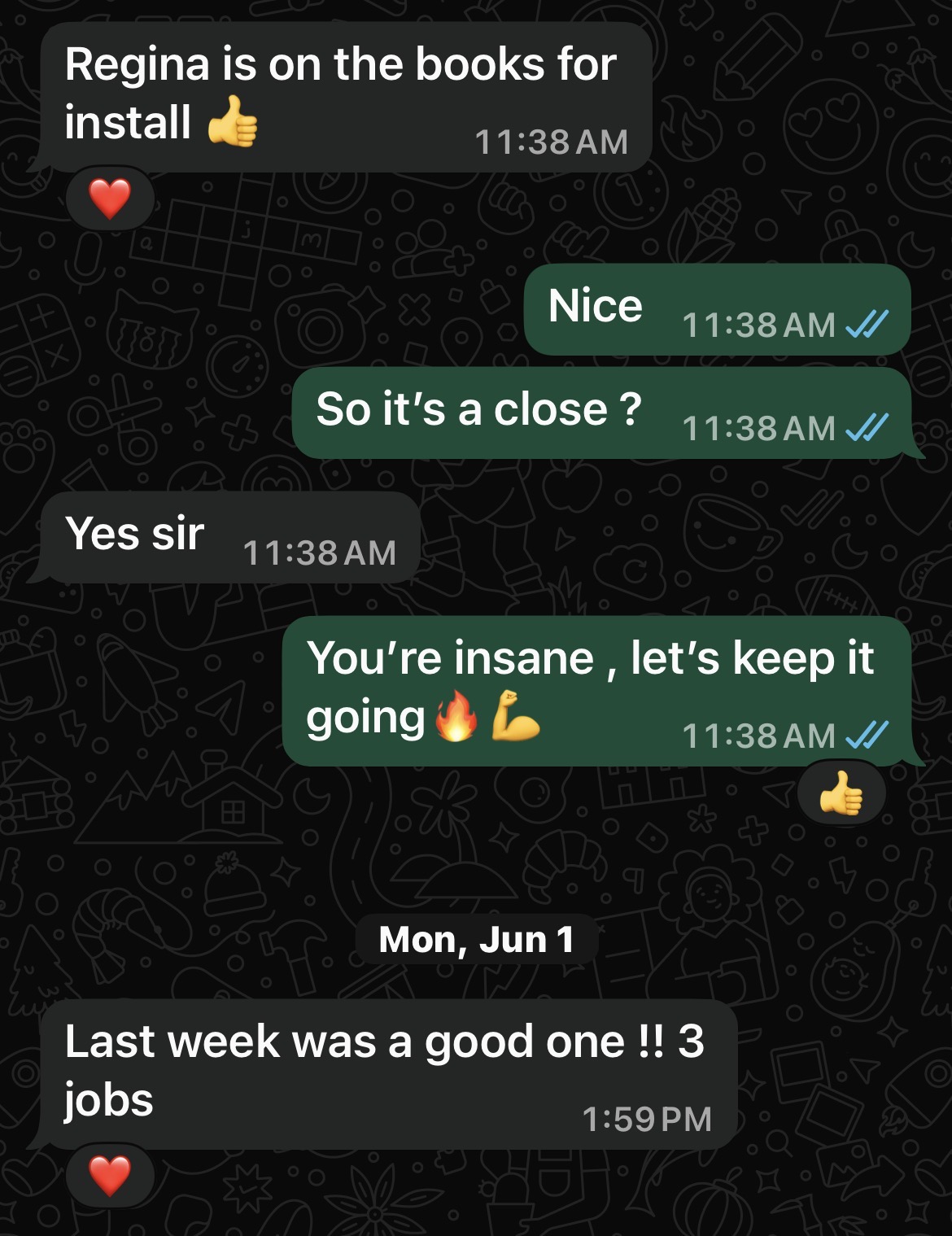 Client result screenshot